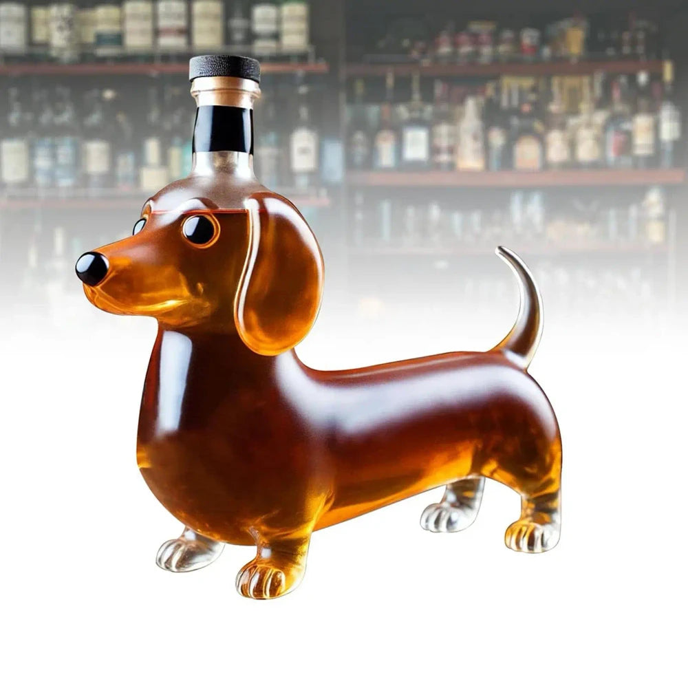 Dachshund Glass Liquor Decanter