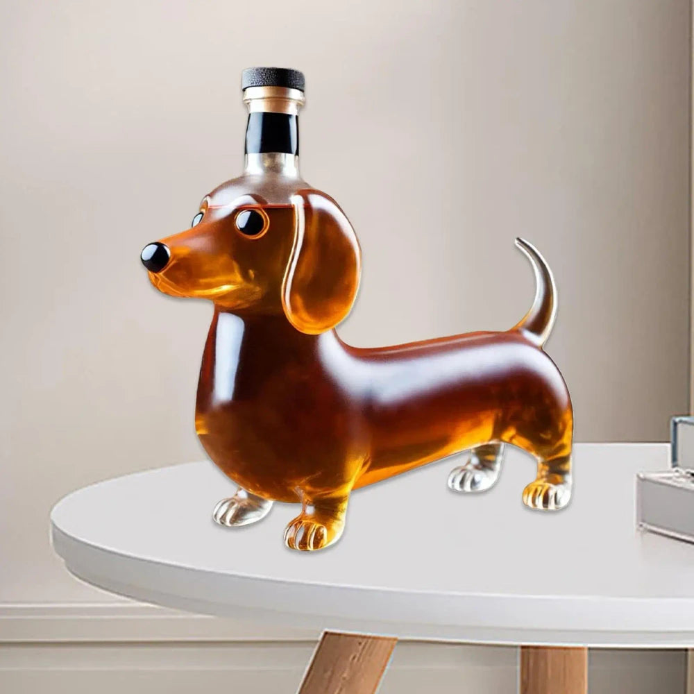 Dachshund Glass Liquor Decanter