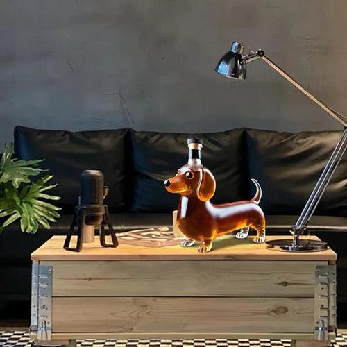 Dachshund Glass Liquor Decanter