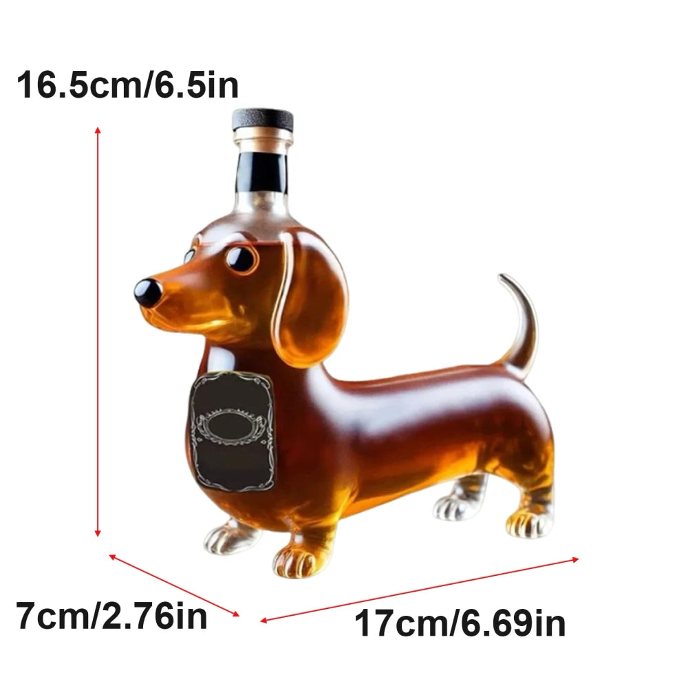 Dachshund Glass Liquor Decanter