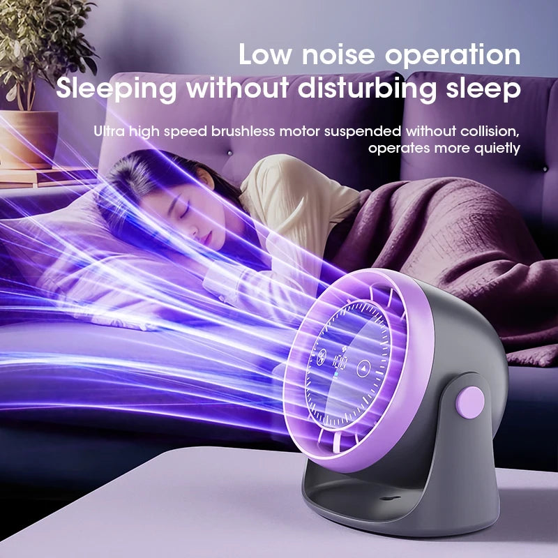 Portable Touch Screen Desk Fan