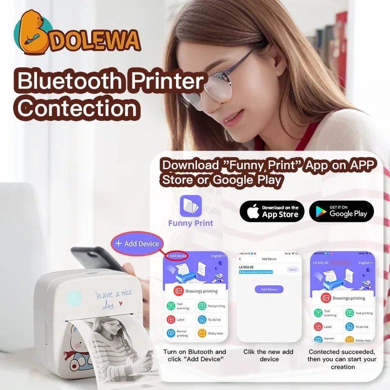 Wireless Bluetooth Thermal Label Maker